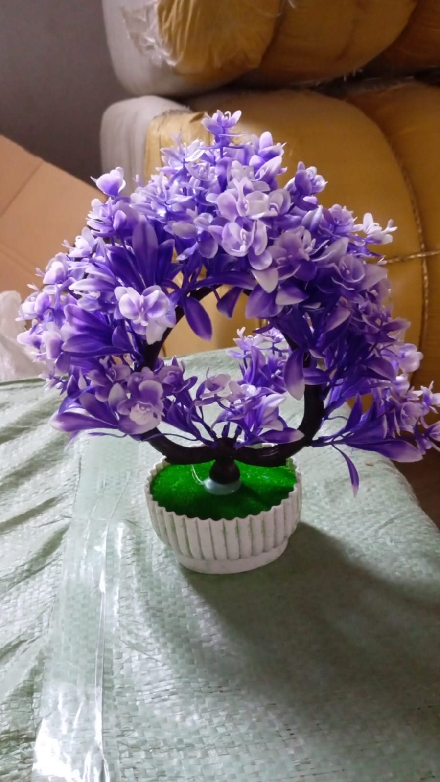 Artificial Flower Plant with Cute Pot – Perfect for Home & Office Decor (1 Pc)