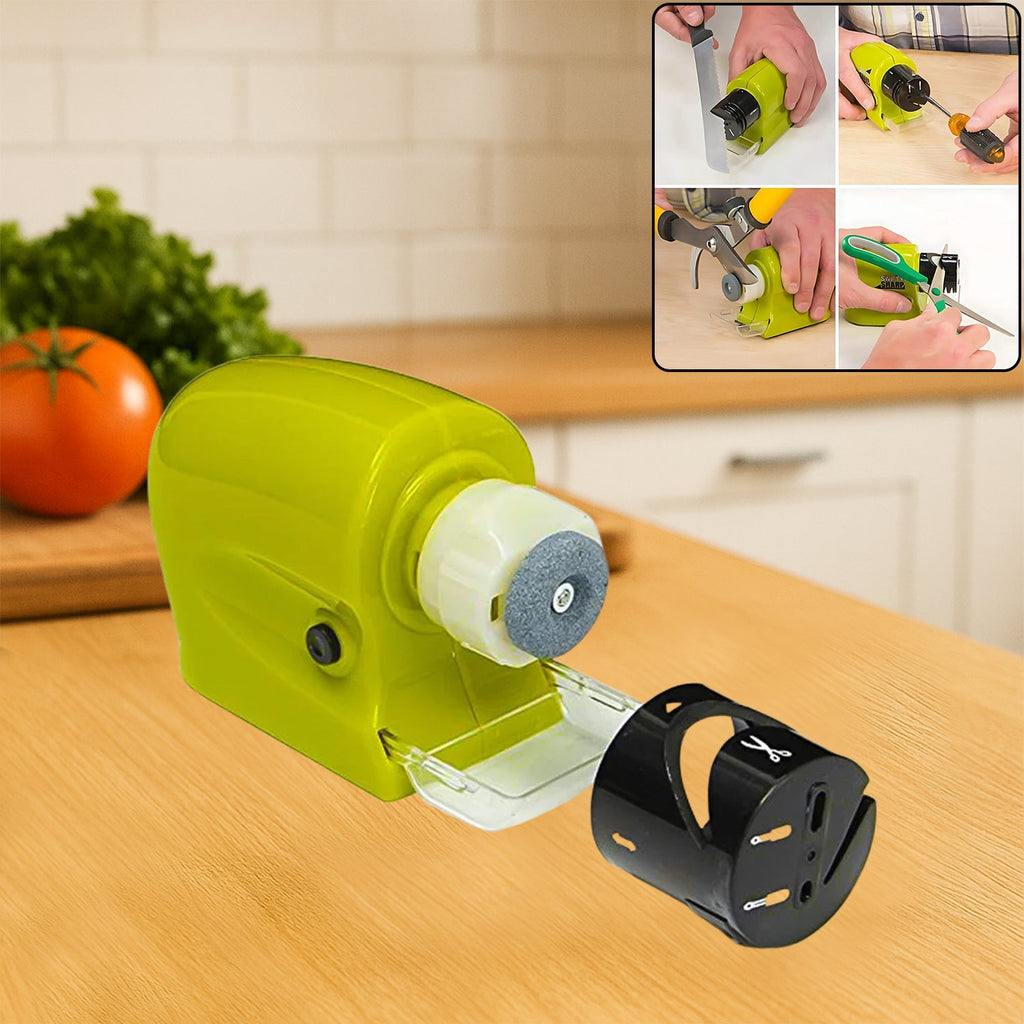 Cordless Motorized Knife Blade Sharpener Tool (Battery Operated)