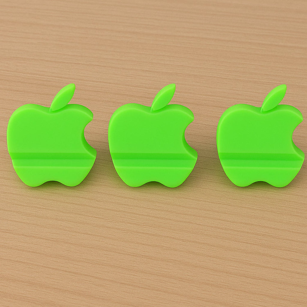 Apple-Shaped Plastic Mobile Phone Holder (3 Pc & mix color)