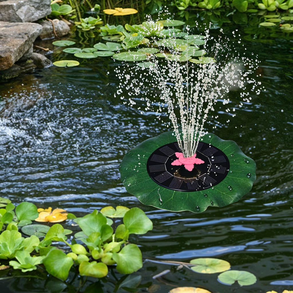 Decorative Solar-Powered Floating Water Fountain Pump