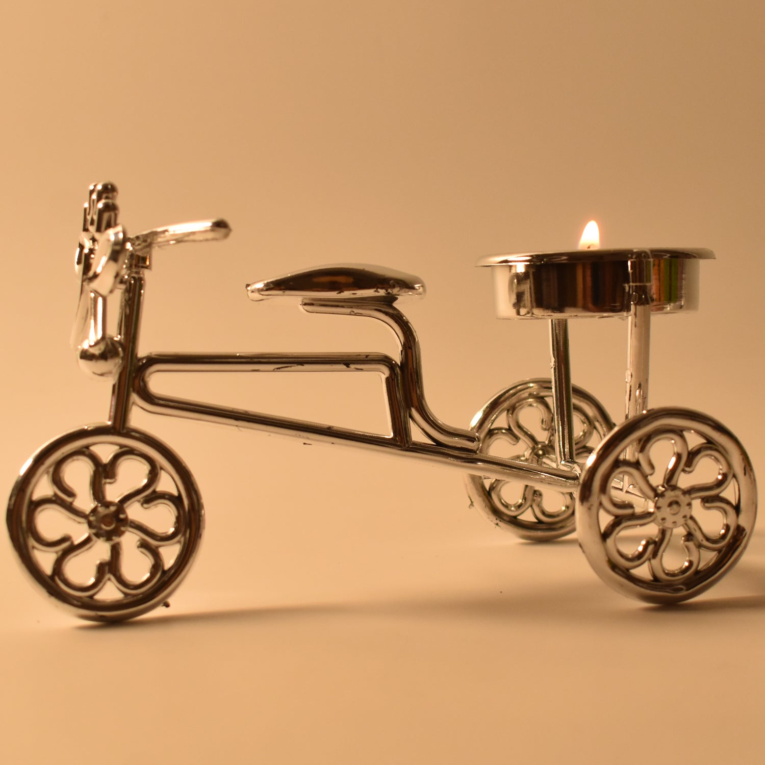 Cycle Tealight Holder / Candle Holder Decorative Candle, Diwali (1 Pc)