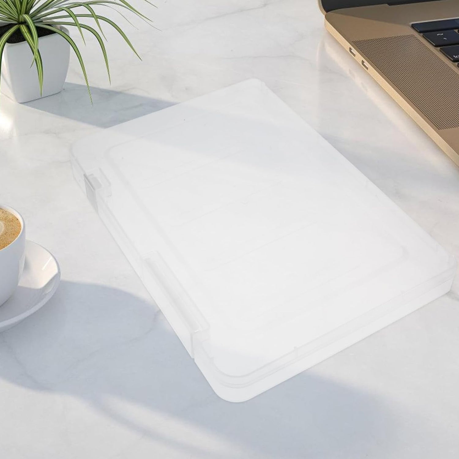 Document Holder File Organizer Box Storage Boxes Lids (1 Pc / 24×17 Cm)