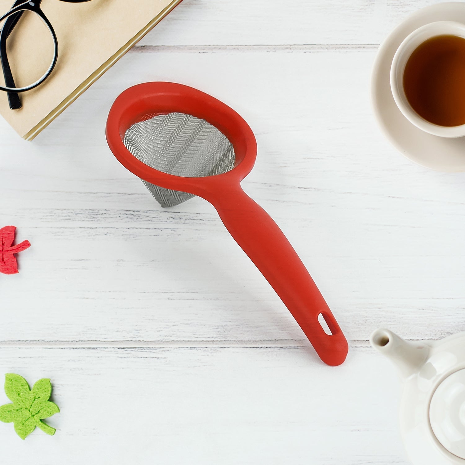 Apex Premium Green Tea Strainer with Fine Stainless Steel Mesh