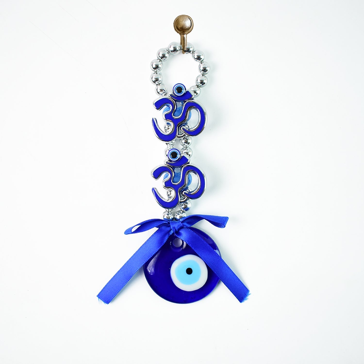Traditional OM OM Evil Eye Wall Charm for Protection