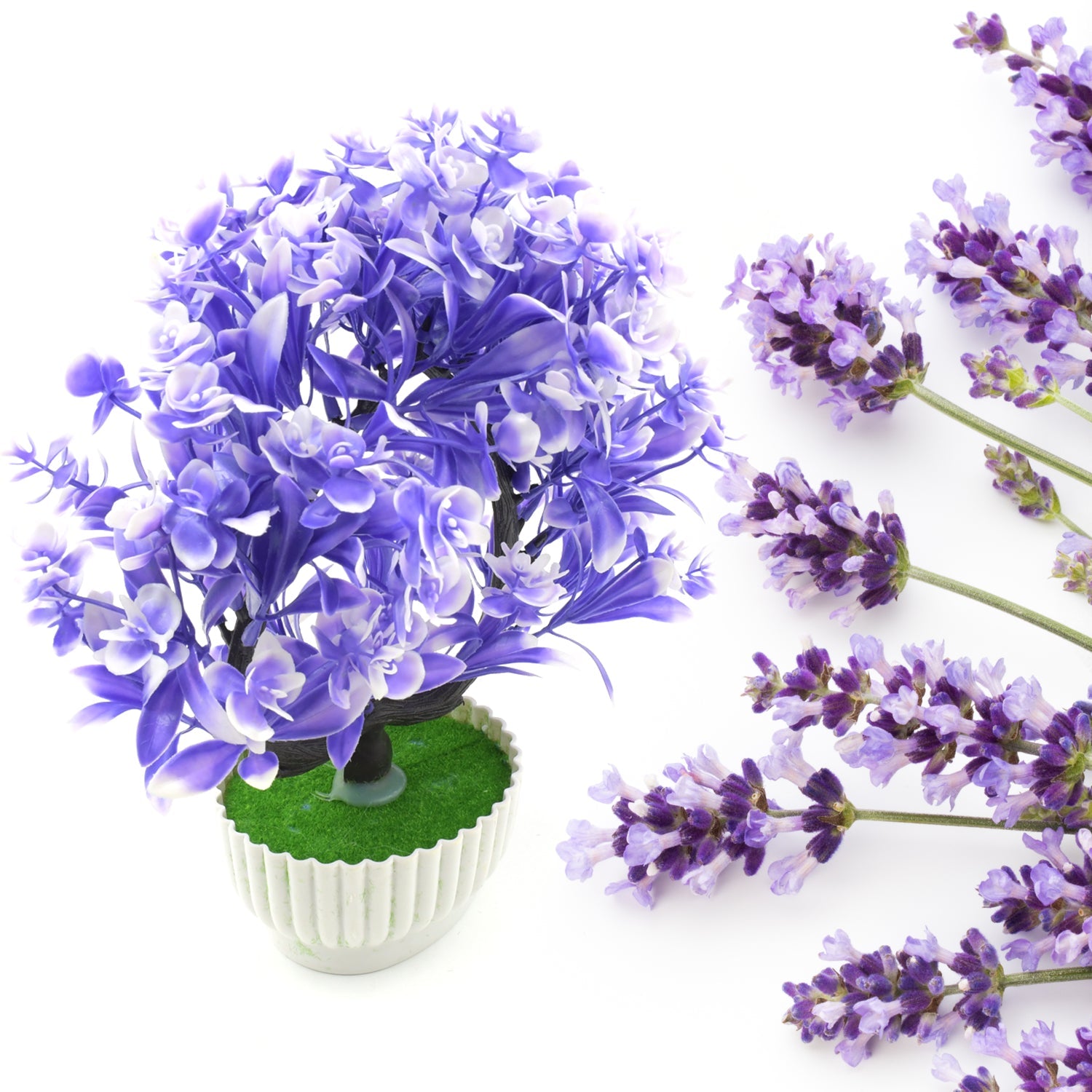 Artificial Flower Plant with Cute Pot – Perfect for Home & Office Decor (1 Pc)